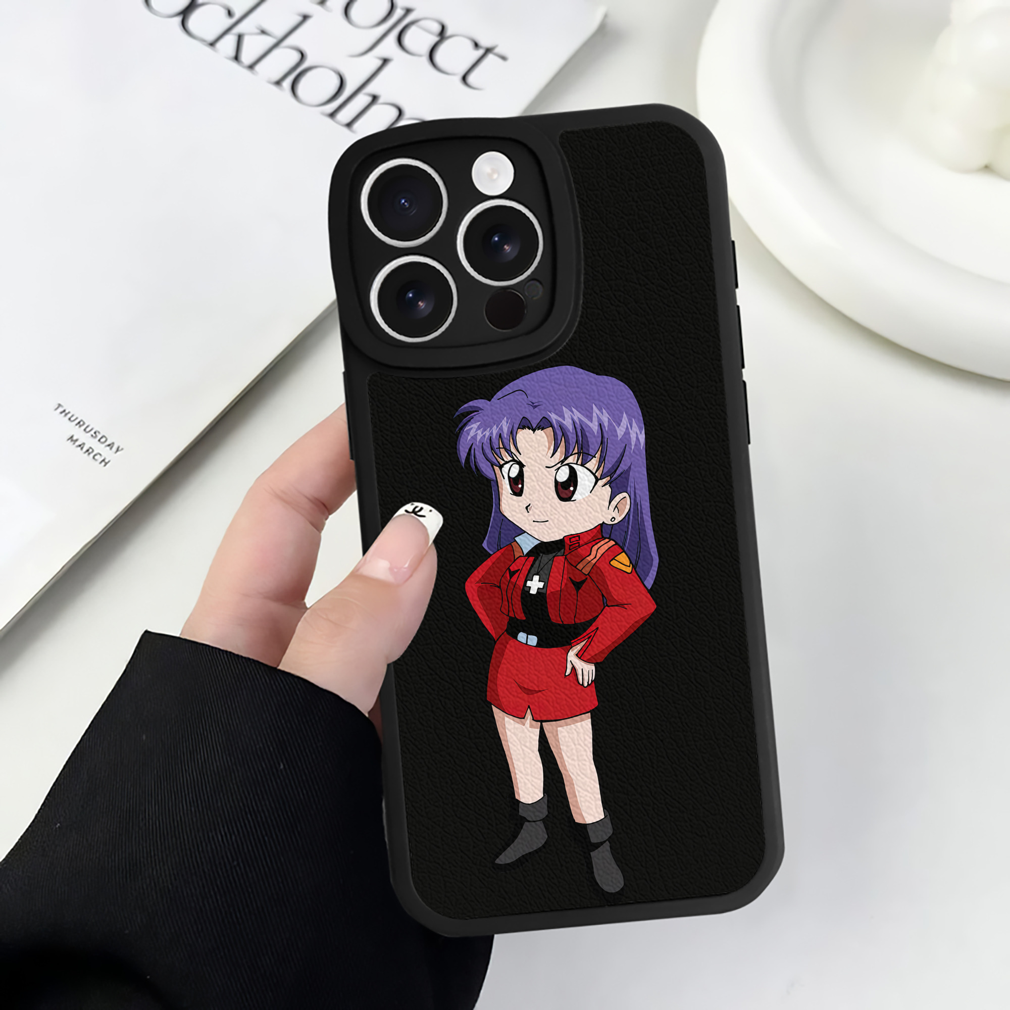 （画像用） EVA 新世紀エヴァンゲリオン 【iPhone 16シリーズ対応】シリコンスマホケース（レザー調） 材質：シリコン